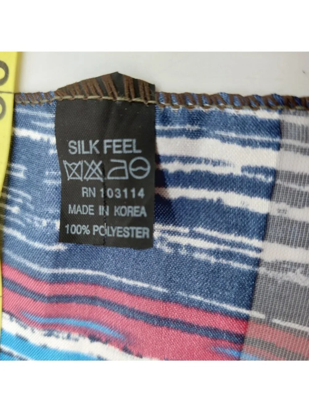 Blue Red Striped Geometric Multi-colored Scarf Rectangle 13